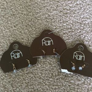 Set of three beaded earrings